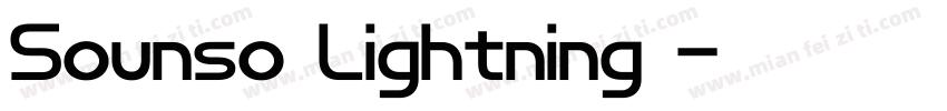 Sounso Lightning英字体转换